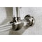 Fauceture Templeton 24" x 20-3/8" x 33-3/16" Acrylic Console Sink Legs, Nickel VAH282033SN - alternate 4